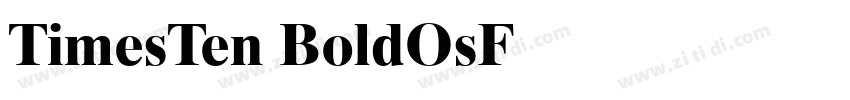 TimesTen BoldOsF字体转换